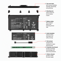 Baterai Pengganti Grosir L11421-422 HSTNN-LB8M untuk Laptop HP ProBook 440 G6 430 G6 450 G6 11.55V 41.9Wh 3 Sel