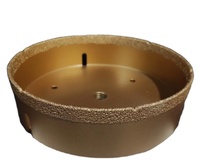 HEYIDA Jeu de forets diamantés brasés sous vide à sec pour béton 32-40mm, filetage M14 hexagonal, finition oxyde noir, garantie 3 ans, granit