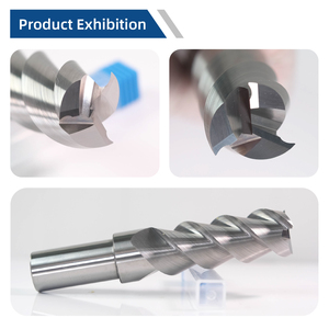 Mata mesin <span class=keywords><strong>Router</strong></span> CNC kustom mata bor ujung Tungsten karbida 4-seruling pemotong penggilingan logam campuran untuk dukungan aluminium ODM & OEM - Product Image 3