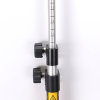 Bâton de topographie télescopique durable 2,6m 3,6m 4,6m 5,2m pour station totale/théodolite/prisme/RTK/GNSS