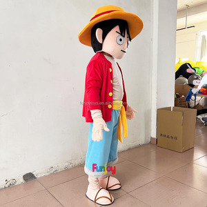 Disfraces de Mascota de Peluche Suave Personalizados OEM para Adultos Unisex de Halloween que Revivirán a <span class=keywords><strong>Luffy</strong></span> de los Dibujos Animados de Televisión y Cine - Product Image 3