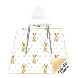 Tapis anti-éclaboussures pour bébé sous chaise haute, tapis anti-dérapant imperméable et lavable, <span class=keywords><strong>protection</strong></span> de <span class=keywords><strong>sol</strong></span>, tapis de jeu et nappe - Product Image 1