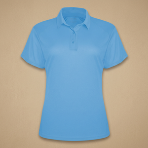 Light <b>Blue</b> Knitted <b>Polo</b> <b>Shirt</b> Short Sleeve Custom Logo Casual Uniform Tee - Product Image 4