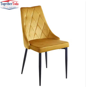 Ensemble de chaises de salon modernes et confortables à dossier haut, en tissu durable, pour hôtel de luxe, restaurant extérieur et usage intérieur, écologiques et stables - Product Image 1