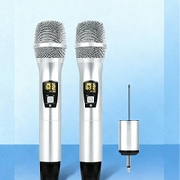 SURPASS SP-VMP14 Microphone sans fil VHF universel professionnel pour karaoké familial, récepteur portable, cardioïde, alliage d'aluminium