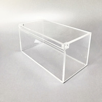 Museumsgeeigneter Acryl-Ausstellungsständer Zusammenklappbares Werbedisplay-Regal Hochklare Staubdichte Vitrine Schaukasten-Set