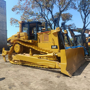 Bulldozer Caterpillar D8R usado original de Japón con motor CAT 3406, bulldozer mediano con ripper para nivelación de terrenos en construcción. - Product Image 5