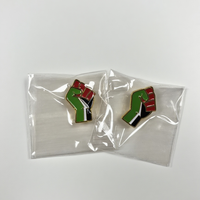 Broches et badges drapeaux nationaux en alliage de zinc plaqué or, imprimés UV, accessoires vestimentaires avec boutons, vente en gros