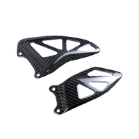 AISKA Carbono 100% Real 3K Fibra de Carbono Seca Protector de Talón para Motocicleta Suzuki GSX-R 1000 GSXR1000 2017-2026