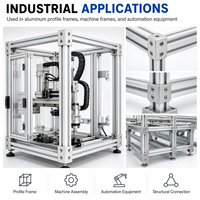Connecteur de profil en aluminium CNC sur mesure pour cadre d'extrusion en aluminium à fente en T et automatisation industrielle