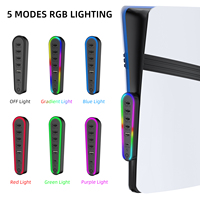 Plusieurs ports USB Type C avec charge rapide et pratique, 5 modes d'éclairage RVB, gain de place, haute compatibilité pour console de jeu PS5