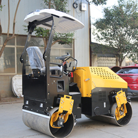 Compacteur hydraulique à double tambour vibrant pour asphalte et béton avec moteur, haute efficacité, prix usine