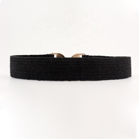 Fournisseur professionnel personnalisé, ceintures élastiques amincissantes, jeunes filles, mode, ceinture tressée en paille, ceinture élastique habillée pour dames