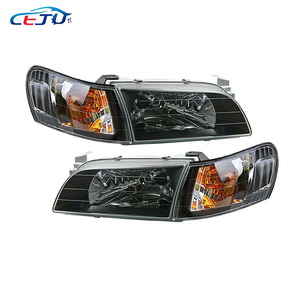 Lampe de phare de voiture en ABS noirci pour <span class=keywords><strong>Toyota</strong></span> Corolla E100 <span class=keywords><strong>LX</strong></span> EE100 XL Big Body SEG 100 DX AE101 AE102 GLI EE101 AE103 1993-1997 - Product Image 3