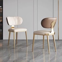 Ensemble de table à manger rectangulaire de luxe en acier inoxydable doré et dessus en pierre pour la maison hôtel meubles de restaurant