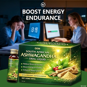 Gotas Orales de Ashwagandha de Marca Privada, Alivio del Estrés, Apoyo Energético, Mejora del Estado de Ánimo, Suplemento Diario con Ginseng Indio y Taurina - Product Image 1