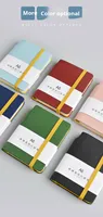 Yichen CQ004, bloc-notes minimaliste en simili cuir, nouveau format A7, petit bloc-notes de poche, bloc-notes portable pour affaires