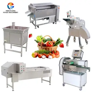 सब्जी फैक्ट्री में ब्रश गाजर स्किनिंग पीलर टैरो सेपरेटिंग स्लाइसर के साथ कसावा आलू तरबूज छीलने वाली वॉशिंग मशीन का उपयोग किया जाता है