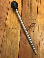 Baster à dinde extra large en acier inoxydable avec bulbe en caoutchouc et lignes de mesure, outil pour la viande et la volaille