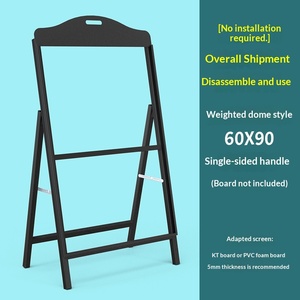 Expositor de Carteles para Exteriores, Soporte Vertical de Pie para Carteles de Doble Cara, Modelo de Soporte de Hierro para Carteles de Promoción y Reclutamiento - Product Image 6