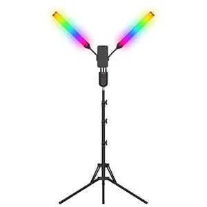 New Professional RGB Double Arms Video Photo External Lamp Full Color Beauty RGB w Led Photography Fill Light Kit for Tiktok