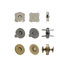Nouvel arrivage personnalisé : Bouton aimanté rond fin et robuste en métal, rivet double face, accessoires DIY, boucle de portefeuille, bouton de vêtement