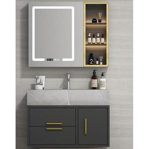 CR Grey 110cm Smart Bathroom Vanity Unit <b>With</b> Wall Mounted <b>Mirror</b> - Product Image 2