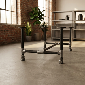 CON003 Patas de Mesa y Silla de Acero Estilo Industrial de 100x60x35mm, 27mm, para Muebles de Comedor, Grosor de 2.5mm, 100% Conforme a las Normas - Product Image 2