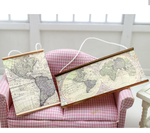 1/6 1/12 Maison de poupée Simulation Miniature Mini Une <span class=keywords><strong>carte</strong></span> modèle Décor - Product Image 3