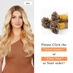 Haohao Hair - Extensiones de Cabello Humano Virgen Remy Ruso de Alta Calidad al por Mayor, con Punta Plana de Queratina, Doble Trama, Fábrica de Extensiones de Cabello con Punta K - Product Image 6