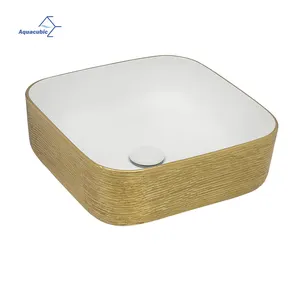 Aquacubic OEM Factory Cupc Certified Colorful Square Bathroom Basin Sink