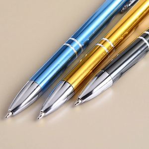 Stylo bille métallique personnalisé avec logo, encre noire 1,0 mm, vente en gros 2025-2026, idéal pour hôtels, bureaux et publicité - Product Image 2