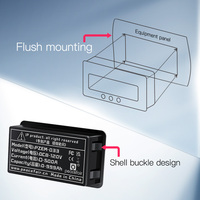 Testeur de batterie numérique Peacefair avec lampe torche LED, mesure universelle du courant, de la tension et de la capacité des batteries, shunt 50A-500A