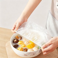 Couvre-aliments élastiques jetables en PE, taille universelle, imperméables, inodores, extensibles, pour la cuisine, la maison, l'hôtellerie et la restauration