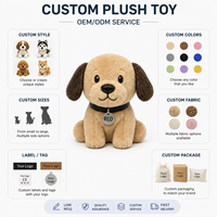 Peluche chiot gris clair à blocs de couleur personnalisés, vente en gros, faible MOQ, fabricant d'animaux en peluche OEM ODM, direct usine, peluche amusante