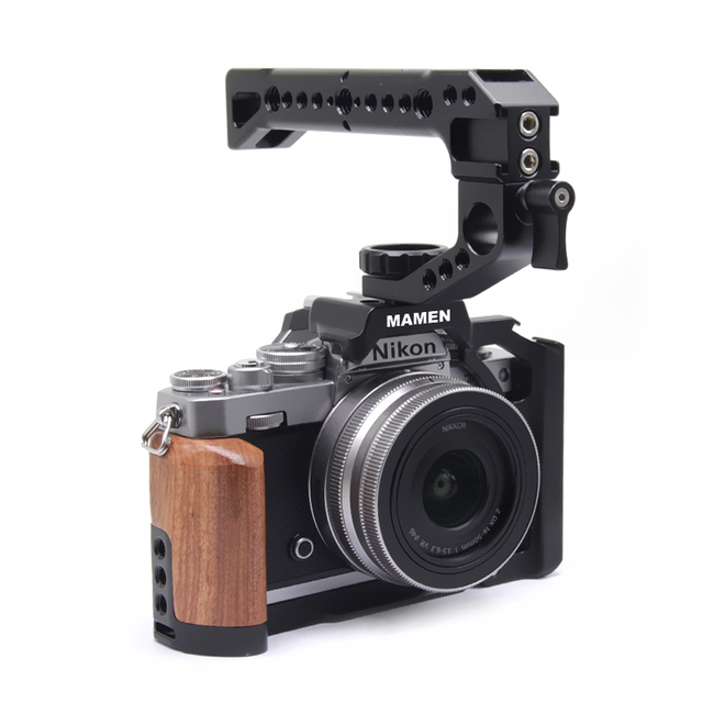 Mamen Camera Accessories for Nikon-ZFC Dslr From China Supply Aluminium Alloy Camera Cage