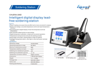 Chuera 309D 90W OEM 50-550 ° Station de soudage à chauffage rapide avec écran LCD, température réglable et alarme