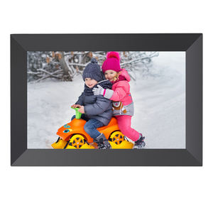 أسود ، مشغل إعلانات كريستال ، إطار صور رقمي فيديو للحركة مع اتصال سحابة واي فاي - Product Image 4