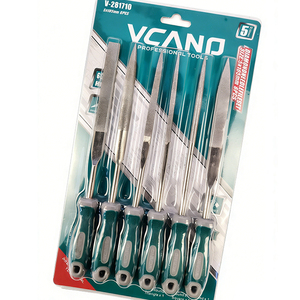 VCANO Hoge Kwaliteit 6-delige DIY Industriële Vijlenset Enkelvoudig Geslepen Natuurlijke Afwerking Handmatige Metaalbewerkingsgereedschappen - Product Image 2