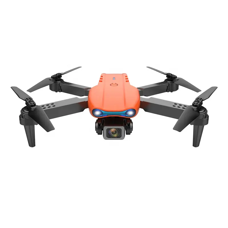 E99 New 4K Dual Camera flying drone, Foldable Colorful light hovering fixed altitude wifi drone;Cheap Beginner Drone 13 Minutes