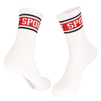 Chaussettes de sport pour hommes Blank Crew de haute qualité Manchette Logo personnalisé pour Elite Basketball Tennis Baseball Running