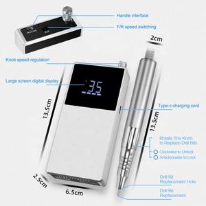 AT-NDB-012 Taladro Profesional Portátil Eléctrico Inalámbrico Recargable de Bajo Ruido para Uñas, 35000 RPM, Sin Escobillas, para Manicura - Product Image 2