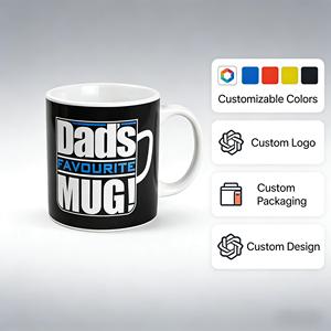 Tazas de Café de Cerámica y Porcelana Personalizadas al por Mayor con Logotipo Personalizado por Sublimación, para el Día <span class=keywords><strong>del</strong></span> Padre, Regalo para Papá - Product Image 2