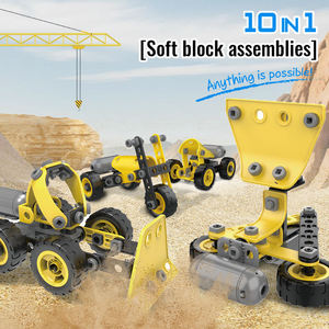 Jouet éducatif STEM pour enfants autistes, ensemble de construction de camions en plastique DIY de 112 pièces pour garçons de 6 à 12 ans - Product Image 2