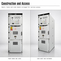 Armoire de distribution électrique 10 kV 630 A triphasée pour intérieur, équipement d'alimentation haute tension industriel, appareillage haute tension