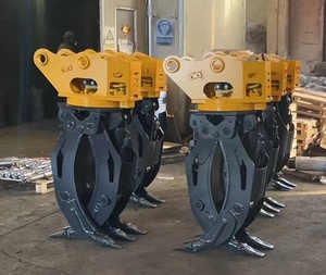 Phụ kiện máy xúc Gỗ Kim Loại phế liệu thép và đá gripping cơ khí thép grippers Loại sản phẩm-grapples - Product Image 6