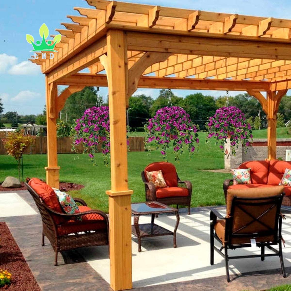 Sxhlseller Plante De Lavande Artificielle En Pot, Décoration De Salle De Bain, Fleurs Pour Chambre à Coucher (7146C 02 Vase Plissé