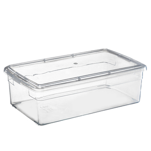 กล่องเก็บของวางซ้อนกันได้โปร่งใสฝาสแนปแบบ34L - Product Image 4