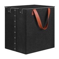 Panier à linge pliable gris foncé de grande capacité, corbeille en feutre, pour les vêtements, les jouets pour enfants, livraison gratuite