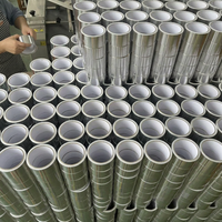 Ruban adhésif en aluminium pour conduit de retour d'air froid 48 mm x 20 m pour la réparation de la climatisation, l'isolation thermique et l'étanchéité des conduites de fournaise domestique